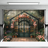 Lofaris Garden Flower Glass House Spring Photography Backdrop